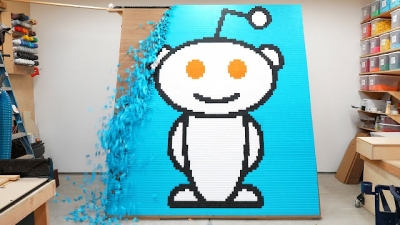 Derrubando 12.000 dominós em um vídeo