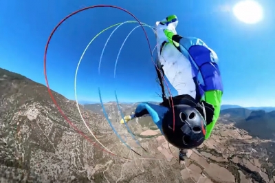 Paraquedista quase morre em acidente bizarro