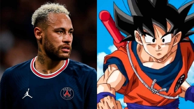 Neymar faz tatuagem de Goku nas costas