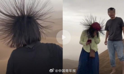 Turistas ficam de cabelo em pé em deserto