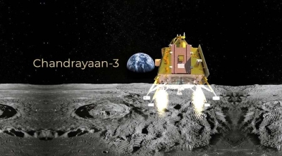 Sonda indiana Chandrayaan-3 envia primeiras fotos após pousar na Lua