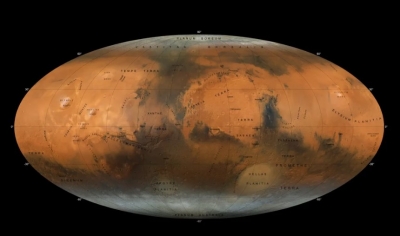 Mapa-múndi de Marte com detalhes sem precedentes