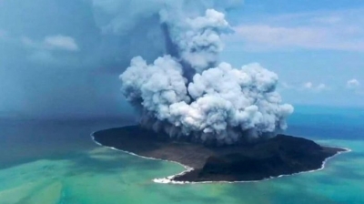 Vulcão submarino de Tonga quebrou dois recordes com erupção de janeiro