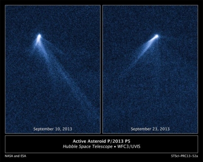 NASA relembra “asteroide de seis caudas” flagrado pelo Hubble