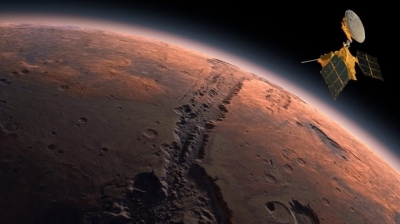 Sonda chinesa Tianwen-1 envia sua primeira foto de Marte