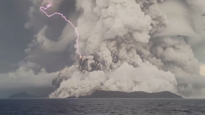 Veja o tamanho da erupção de Tonga