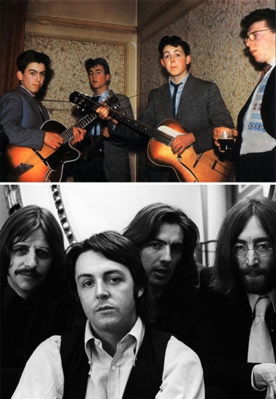 Imagens mostram bandas antes e depois delas ficarem famosas