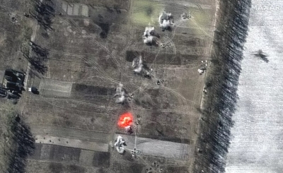 Imagens de satélite mostram artilharia russa disparando contra Kiev, capital da 