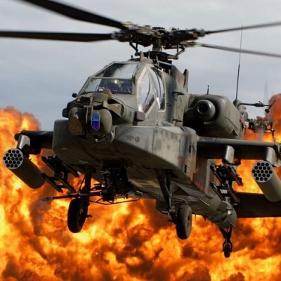 Você não vai acreditar que são helicópteros de guerra reais