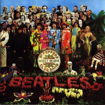 Algumas das inúmeras paródias e homenagens a capa do álbum Sgt Peppers dos Beatl